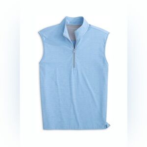 Johnnie-O Maliblu Blue Caleb Quarter-Zip Vest JMVT1600 Golf
